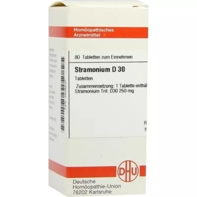 STRAMONIUM D 30 tabletter, 80 pc