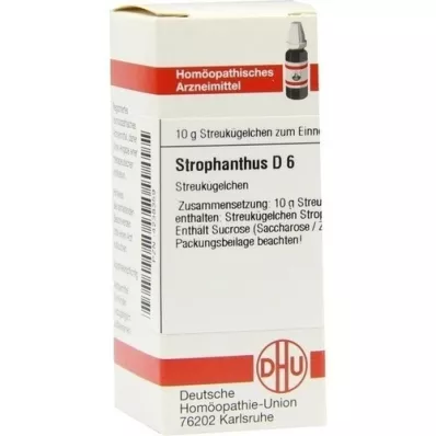 STROPHANTHUS D 6 kulor, 10 g