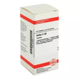 SULFUR C 30 tabletter, 80 pc