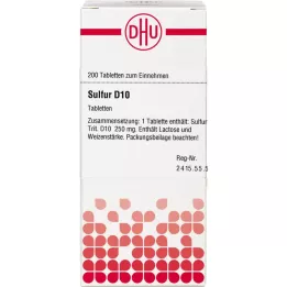 SULFUR D 10 tabletter, 200 st