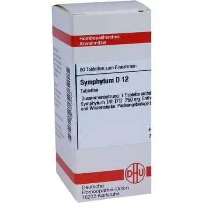 SYMPHYTUM D 12 tabletter, 80 st