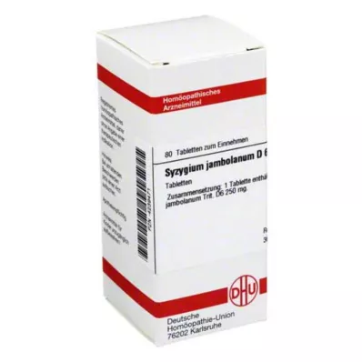 SYZYGIUM JAMBOLANUM D 6 tabletter, 80 pc SYZYGIUM JAMBOLANUM D 6 tabletter, 80 pc