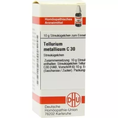 TELLURIUM metallicum C 30 globuli, 10 g