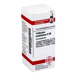 TELLURIUM metallicum C 30 globuli, 10 g