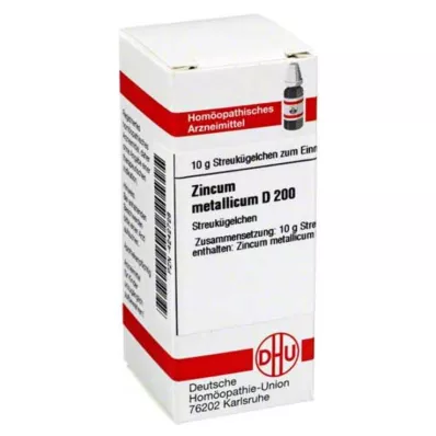 ZINCUM METALLICUM D 200 globuli, 10 g