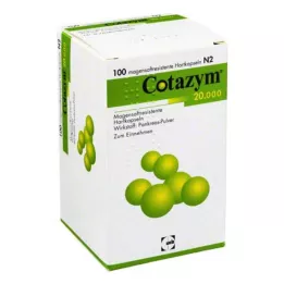 COTAZYM 20 000 pelletar enterokapslar, 100 st