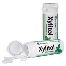MIRADENT Xylitol tuggummi spearmint, 30 st