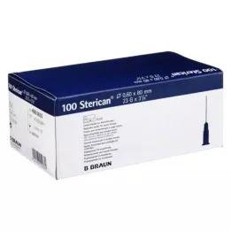 STERICAN Nålar 23 Gx3 1/5 0,6x80 mm, 100 st