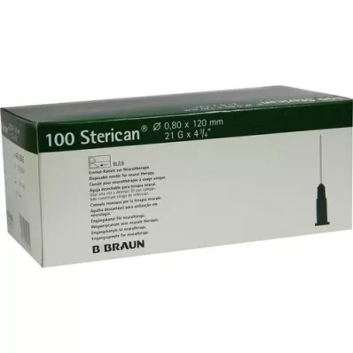 STERICAN Rör 21 Gx4 4/5 0,8x120 mm, 100 st