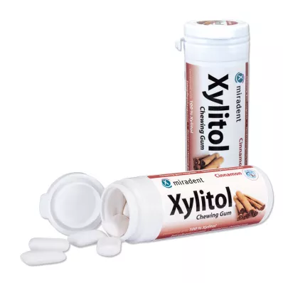 MIRADENT Xylitol tuggummi kanel, 30 st