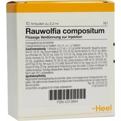 RAUWOLFIA COMPOSITUM Ampuller, 10 st