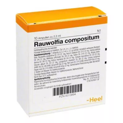 Rauwolfia Compositum ampuller, 10 st Rauwolfia Compositum ampuller, 10 st