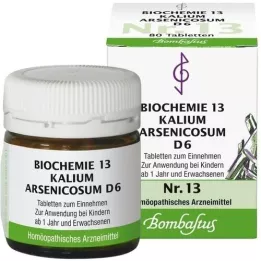 BIOCHEMIE 13 Kalium arsenicosum D 6 Tabletter, 80 st