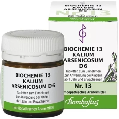 BIOCHEMIE 13 Kalium arsenicosum D 6 Tabletter, 80 st