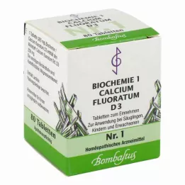 BIOCHEMIE 1 Kalciumfluoratum D 3 tabletter, 80 st