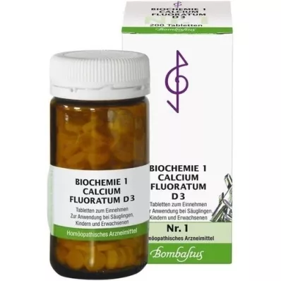BIOCHEMIE 1 Kalciumfluoratum D 3 tabletter, 200 st