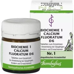 BIOCHEMIE 1 Kalciumfluoratum D 6 tabletter, 80 st