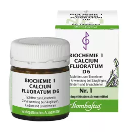 BIOCHEMIE 1 Kalciumfluoratum D 6 tabletter, 80 st