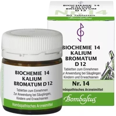 BIOCHEMIE 14 Kalium bromatum D 12 tabletter, 80 st