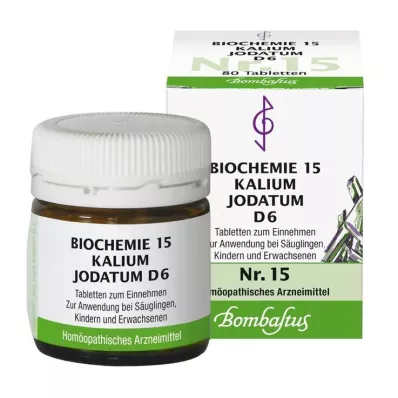 Biokemi 15 kaliumjodatum D 6 tabletter, 80 st Biokemi 15 kaliumjodatum D 6 tabletter, 80 st