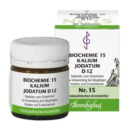 BIOCHEMIE 15 Kalium jodatum D 12 tabletter, 80 st