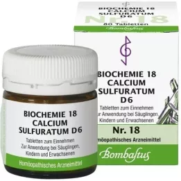 BIOCHEMIE 18 Calcium sulphuratum D 6 tabletter, 80 st