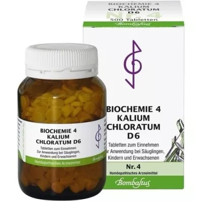 BIOCHEMIE 4 Kalium chloratum D 6 tabletter, 500 st