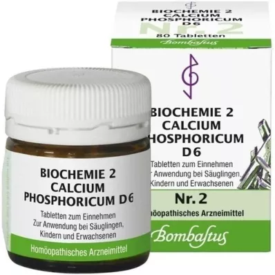 BIOCHEMIE 2 Kalciumfosforicum D 6 tabletter, 80 st