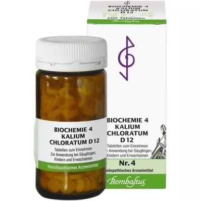BIOCHEMIE 4 Kalium chloratum D 12 tabletter, 200 st