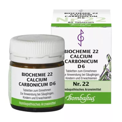 Biokemi 22 Calcium carbonicum D 6 tabletter, 80 st