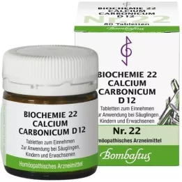 BIOCHEMIE 22 Calcium carbonicum D 12 tabletter, 80 st