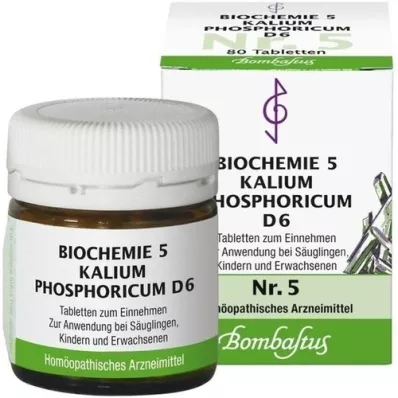 BIOCHEMIE 5 Kalium phosphoricum D 6 tabletter, 80 st