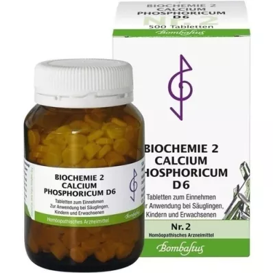 BIOCHEMIE 2 Kalciumfosforicum D 6 tabletter, 500 st