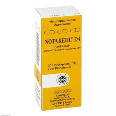 Notakehl D 4 kapslar, 20 st Notakehl D 4 kapslar, 20 st