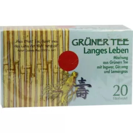 GRÜNER TEE+Ginger+Ginseng filterpåsar, 20 st