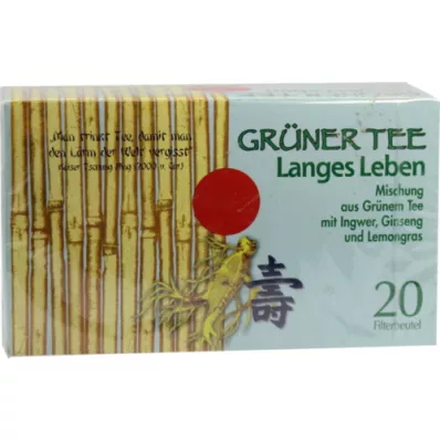 GRÜNER TEE+Ginger+Ginseng filterpåsar, 20 st