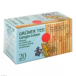 GRÜNER TEE+Ginger+Ginseng filterpåsar, 20 st