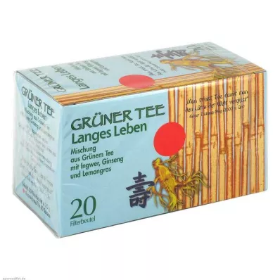 GRÜNER TEE+Ginger+Ginseng filterpåsar, 20 st