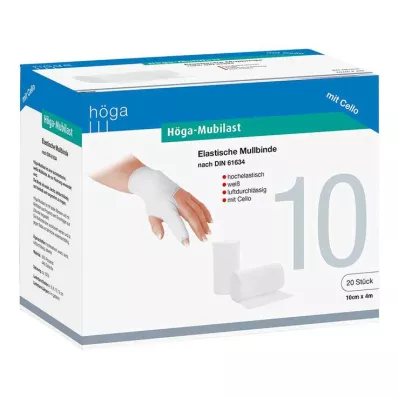 HÖGA-MUBILAST Fixeringsbandage 10 cmx4 m.cellofan, 1 st HÖGA-MUBILAST Fixeringsbandage 10 cmx4 m.cellofan, 1 st