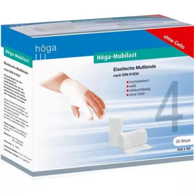 HÖGA-MUBILAST Fixeringsbandage 4 cmx4 m utan cellofan, 20 st