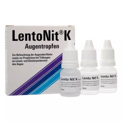 LENTO NIT K Ögondroppar, 3X10 ml LENTO NIT K Ögondroppar, 3X10 ml