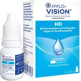 HYLO-VISION HD Ögondroppar, 2X15 ml