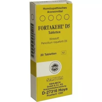 FORTAKEHL D 5 tabletter, 20 pc