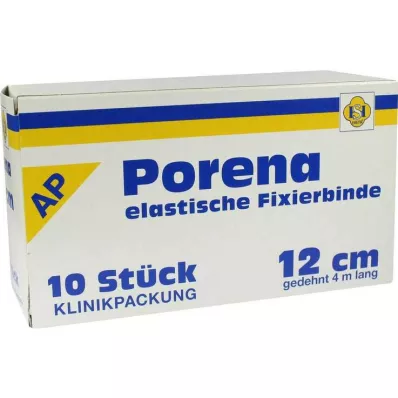 Porena elastisk gasbinda 12cm utan cellovit, 10 st Porena elastisk gasbinda 12cm utan cellovit, 10 st