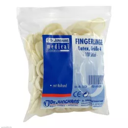 FINGERLING OP Latex storlek 4 rullad, 100 st