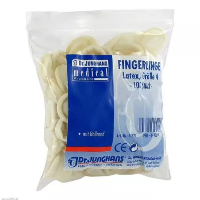 FINGERLING OP Latex storlek 4 rullad, 100 st FINGERLING OP Latex storlek 4 rullad, 100 st