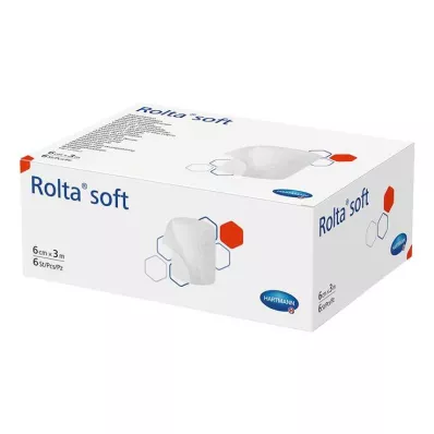 ROLTA mjukt bandage av syntetisk bomull 10 cmx3 m, 6 st