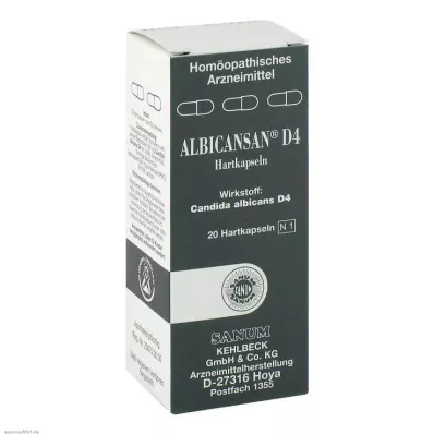 Albicansan D 4 kapslar, 20 st