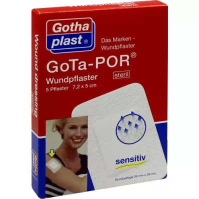 GOTA-POR Sårplåster 5x7,2 cm sterilt, 5 st