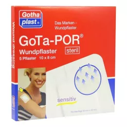 GOTA-POR Sårplåster sterilt 80x100 mm, 5 st